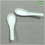 4.5 Inch Compostable Chinese Spoon,Customized Durable Disposable Utensils, Food