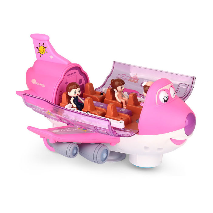 Large Electric Universal Airplane Simulation Model for Kids Items 360 Degree Rotation