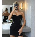 Curves Alluring Tube Ruched Mesh Mini Dress Sexy And Sophisticated Anti Wrinkle