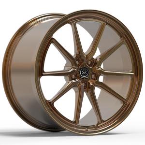 China G70 BMW 760 Custom 1-PC Forged Rims 22x9.5 and 22x11 Gloss Bronze factory