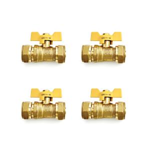 China Manufacturer 16-32mm Pex Brass Compression Fitting Equal Straight For Gas Plumbing Pex Al Pex Fittings OEM factory