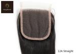 PenguBoom 12a Human Hair Bundles And Closure 16 18 20 Inch Straight Hair