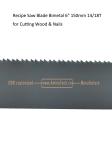 Recipe Saw Blade Bimetal 6" 150mm 14/18T for Cutting Wood & Nails,Reciprocating