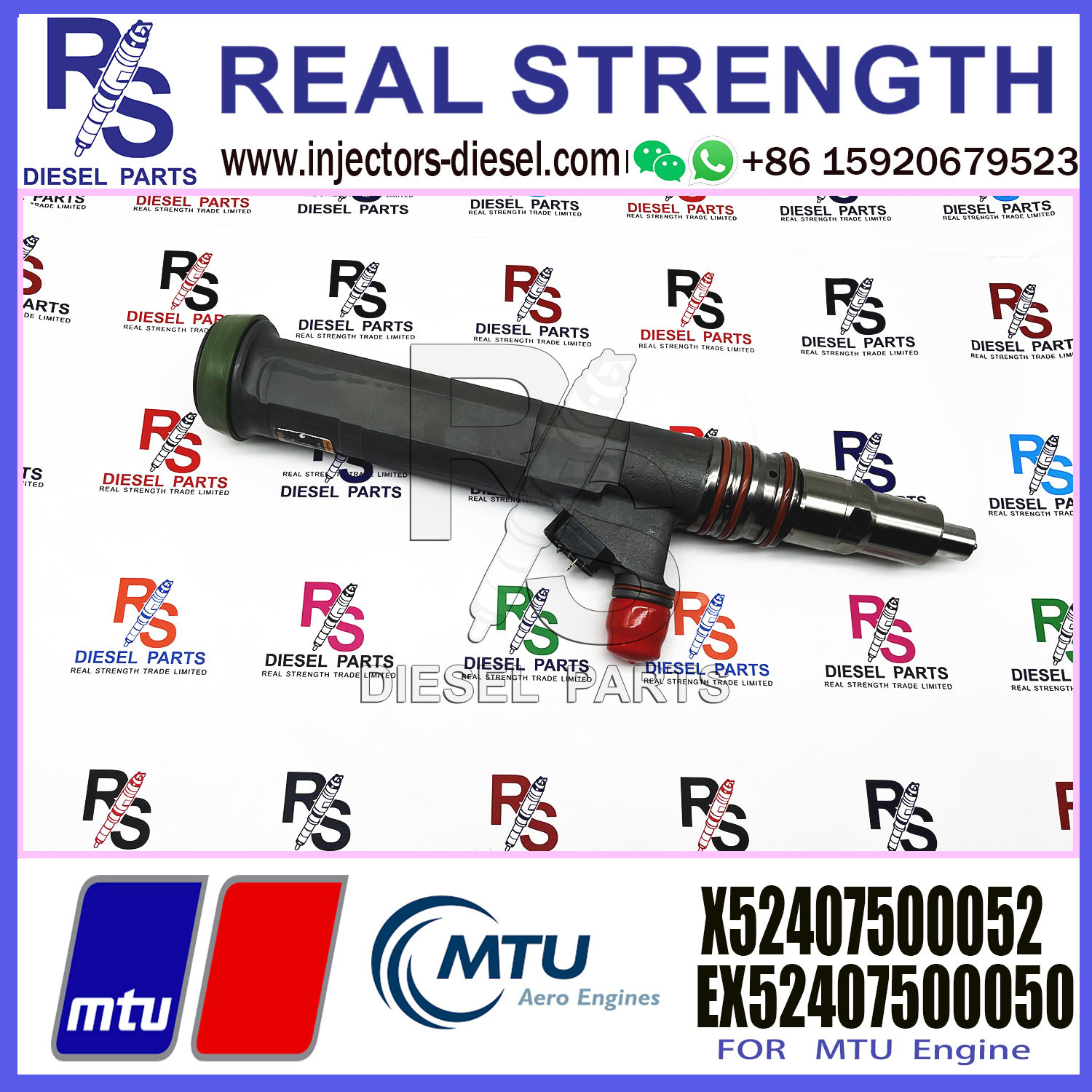 L'ORANGE L'O Diesel Fuel Injector EX52407500050 1576844 VTO-G441M48B 52400016 X52407500052