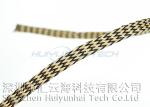 4mm Round High Temp Wire Sleeve , Braided Heat Resistant Sleeve For Cable