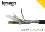 24AWG Cat5e Lan Cable PVC PE UTP FTP CPR With Messenger Jelly