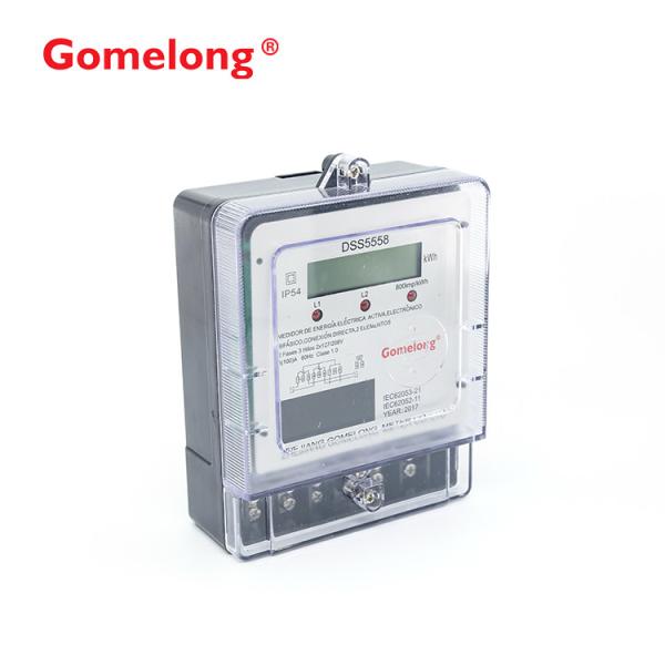 SGS Approved DSS5558 2*102/208V 60HZ Medidor electronic Bifasico Trifilar