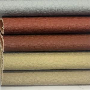 China Litchi Sofa Microfiber Leather Eco Friendly Upholstery Leather Fabric factory