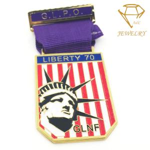 China No Fade non allergy Embossed Custom Award Medals Steel Die Casting factory