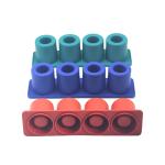 Pink Orange Fun Silicone Ice Cube Trays , Novelty Silicone Ice Molds Lightweight
