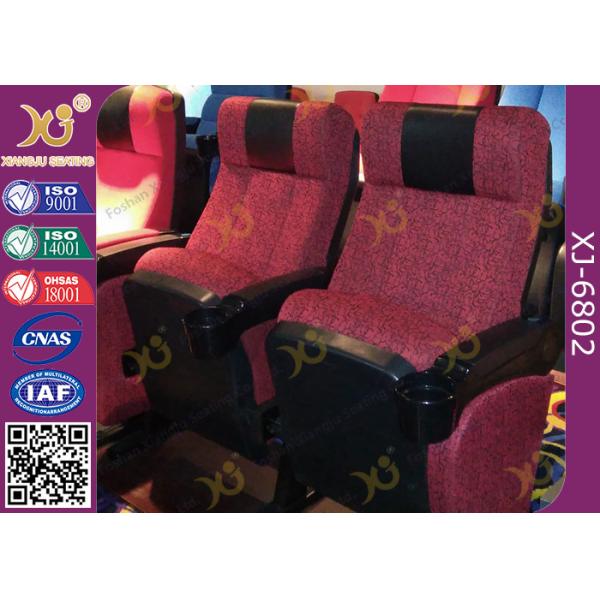 ISO Certification Padding Armrest Folding Theater Seats With Flame Retardant