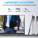 17.3 Inch USB-C Portable Monitor With Built In Battery 10000mAh Touch Screen 4K
