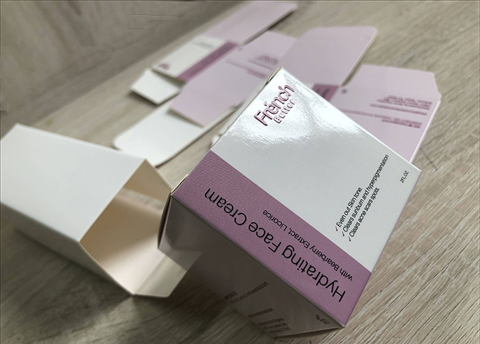 China Customized printed white cardboard paper cosmetics face cream packaging boxes factory