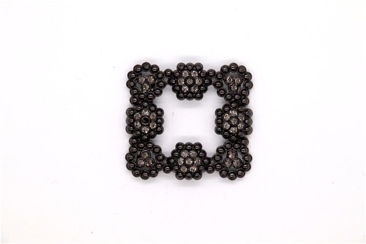 Women Rhinestone Shoe Clips Square Shape With Professional Design