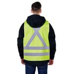 Gender-Neutral HIVI Reflective Warning Vest with Zipper Closure and Multi