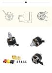 Rc small helicopter motor brushless outrunner DC motor 2812 980kv for multicopte