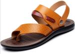 Soft Bottom Handmade Leather Sandals Lightweight Back Strap Slip On Beach