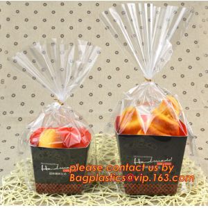 Customize Translucent Window Brown Greaseproof Kraft Paper Bag Special Opp