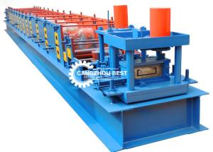 China Steel Profile Channel C Shape Metal Roll Forming Machine Hydraulic Cutting factory