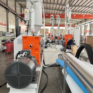 Single Screw Plastic Pipe Extrusion Line Extruder For Plastic Ldpe Extruding