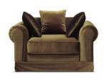 American style Linen fabric upholstery classic 1-seater sofa,lounge chair,living
