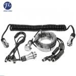 Customized 5 Pin Rear View Camera Cable Kits For 3 Cameras Caravan Reversing