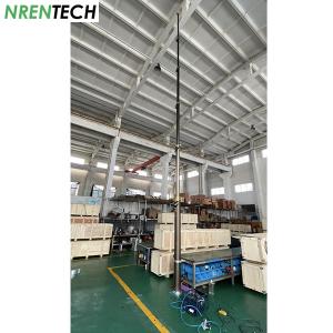 China 12m aluminum telescoping mast 30kg payloads 2.55m closed height for CCTV-pneumatic lifting factory