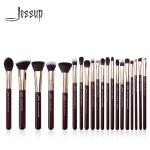 Jessup 20pcs Pro Arte Makeup Brushes Kit Zinfandel Color