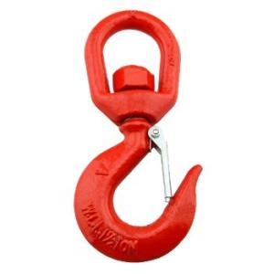 China Plain Finish High Strength Steel Forklift Lifting Hoist Swivel Hook factory