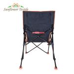 Heated Outdoor Folding Camping Chair Black Steel Pipe 23''x33''x39''