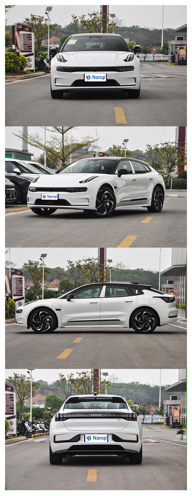 Midsize ZEEKR 001 Smart Electric Cars Dual Motor 200 Km/H Max Speed