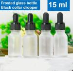 White Frosted Glass Dropper Bottles Wholesale 30ml Tight Sealing
