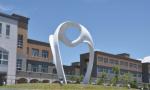 Customized Modern Outdoor Ornamental Statues Abstract For Garden Decoration