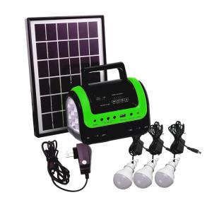 China FCC EMC 5W 6V Portable Solar Energy Lamp 12PCS SMD LED Car Boat Solar Light Kit factory