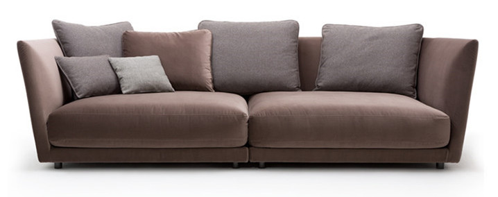 Upholstered Ergonomic Sectional Sofa Hotel Lobby Furniture For Five Star Hotel