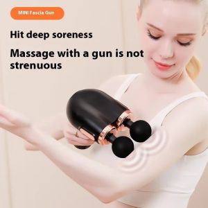 Cordless Dual Head Massage Gun Full Body Deep Tissue Massager Type C Charging