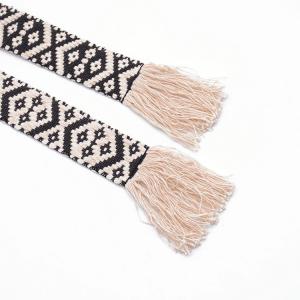 China 40mm Pattern Jacquard Ribbon Trim For Belts Bags factory