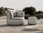 Modern Minimalist Style Rattan Hotel Sofa Chair Set For Outdoor
