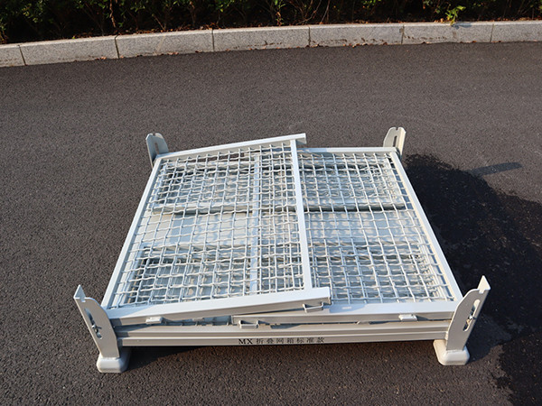 Industrial Galvanized Wire Mesh Pallet Cage With 500 - 1000kg Load Capacity