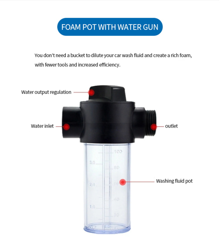 7.5/15/22/30M High Pressure Car Cleaning Spray Gun For Lawn & Garden Irrigation