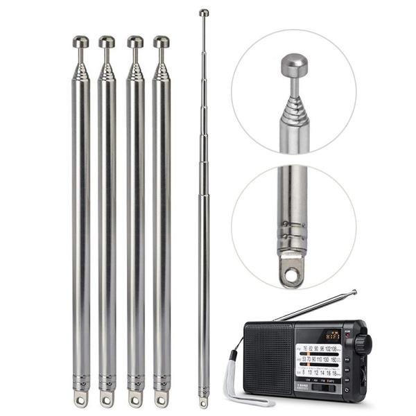 China 7 Sections Telescopic 74cm AM FM Antenna Portable Radio Antenna Compatible with Indoor Portable Radio Home Stereo Receiv factory
