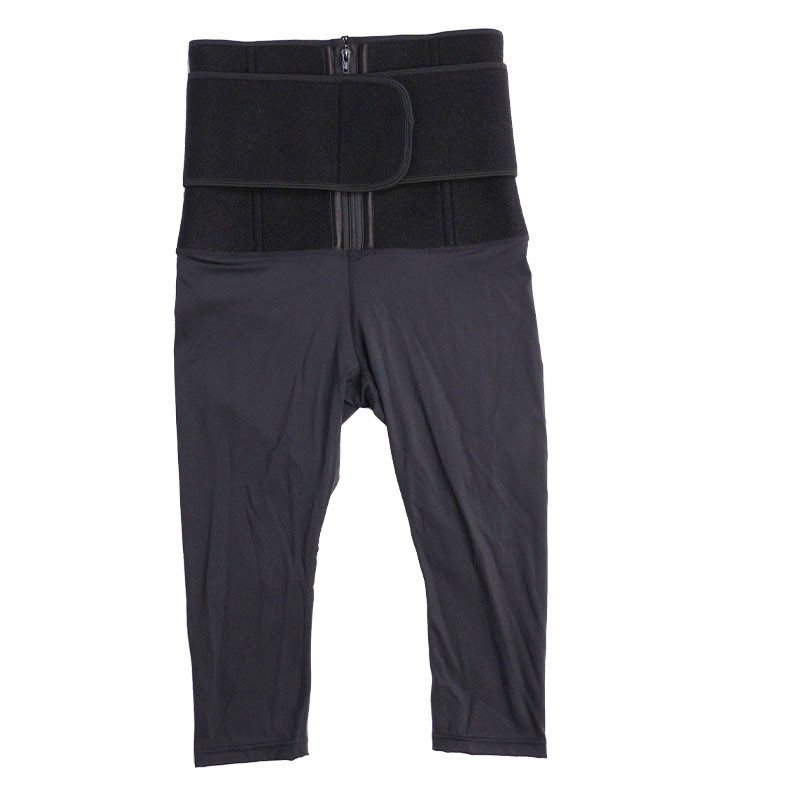 Womens High Waisted Gym Leggings 9 Steel Bone Waist Trainer Tights