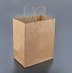 Portable brown paper bag