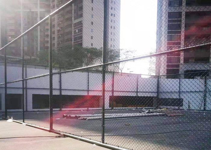 Temporary TFT Heavy Duty Chain Link Fence Iron Galvanized Black Powder Coated