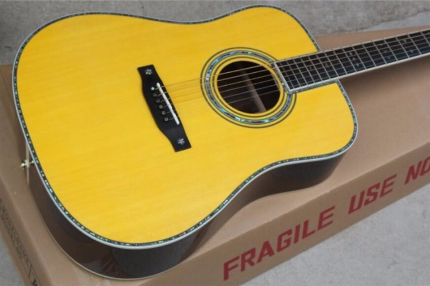 41 Inch Solid Wood Body Acoustic Guitar Sitka Mahogany Back and Side Authorized Grover Machine Heads