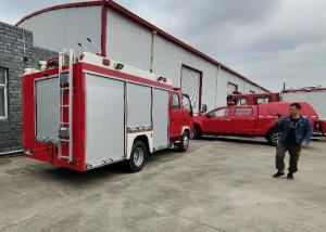 China 189hp Power 110Km/H Foam Fire Truck With Rustproof Plate factory