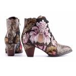 BS037 New Women'S Shoes Top Layer Leather Retro Women'S Leather Boots Original