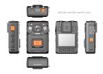 EIS WCDMA Police Wearable Camera Anti Shake 3200mAH 1.8m Shockproof