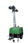 5.5m Height 200W LED Mobile Light Tower Mechanical Lifting