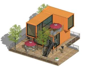 China Zontop luxury Chinese Prefabricated House Shipping Container Home 40 Feet Container house factory
